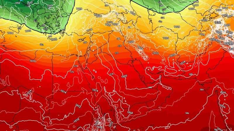 الأردن تتأثر بنمط أوميغا بلوك الأيام القادمة و يتسبب بعودة ارتفاع درجات الحرارة