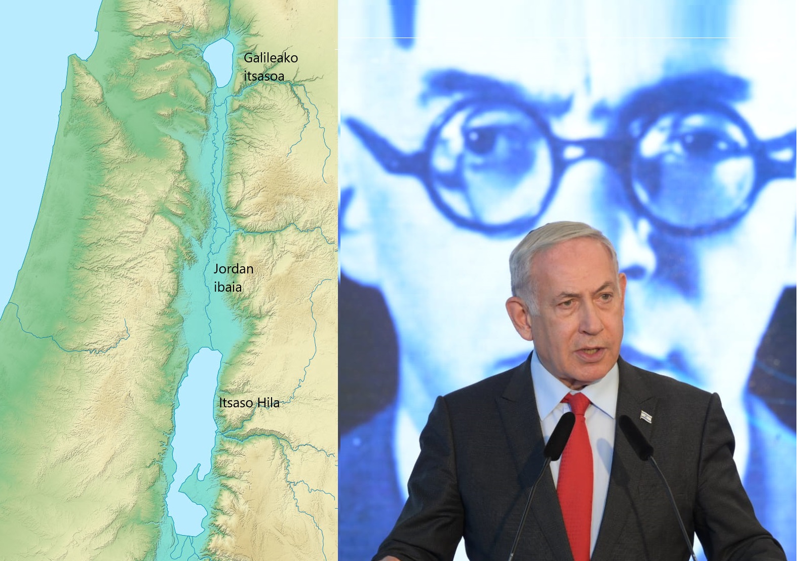 “لنهر الأردن ضفتان.. هذه لنا وتلك أيضاً”.. خسِئَ جابوتنسكي وتلميذه نتنياهو فالضفتان لنا.. نحن العرب اردنيين وفلسطينيين